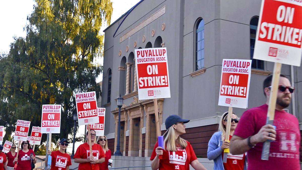 A strike by teachers in the Puyallup School District last year delayed the start of school there by three days. District officials now are wrestling with labor costs.