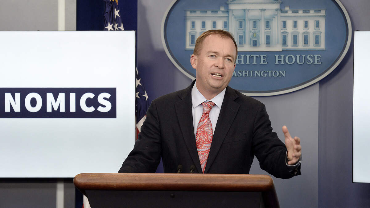 Mick Mulvaney, director of the Consumer Financial Protection Bureau, speaks at a press briefing at the White House on July 20, 2017 in Washington, D.C.