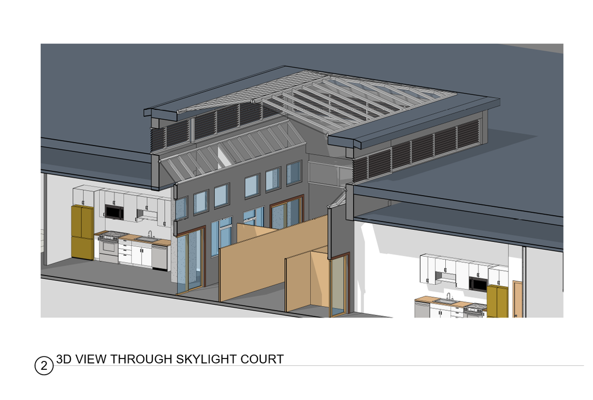 A rendering shows part of the plans for a conversion from office space to apartments at 1149 Market St. in Tacoma.