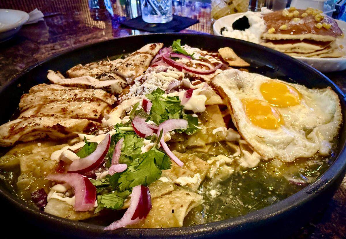 Casa de los Chilaquiles, a new Mexican brunch restaurant and diner, opened at 5502 Orchard St. W. in University Place in November. The menu prominently features the namesake dish (shown here is the divorciados with grilled chicken), while sweets include corn waffles and pancakes.