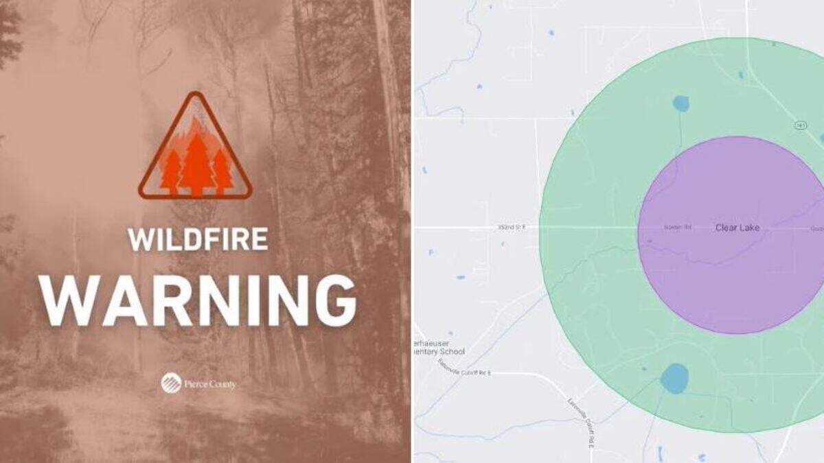 A “go now” evacuation order is in effect for a wildfire in the Eatonville area Friday afternoon centered on 9924 352nd Street East.