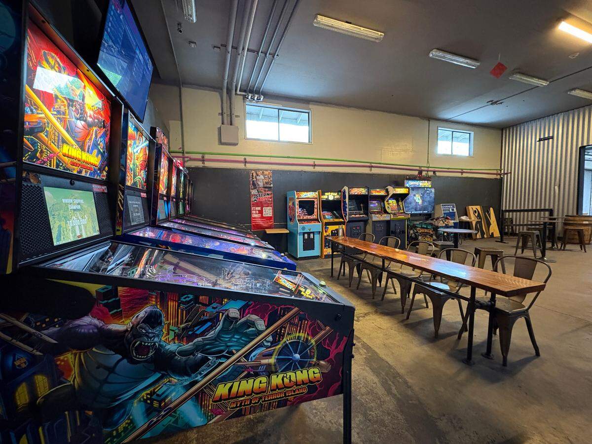 As of June 2025, Locust Cider in Gig Harbor has a new arcade bar, or “HarborCade,” with several pinball machines and both new and classic arcade games.