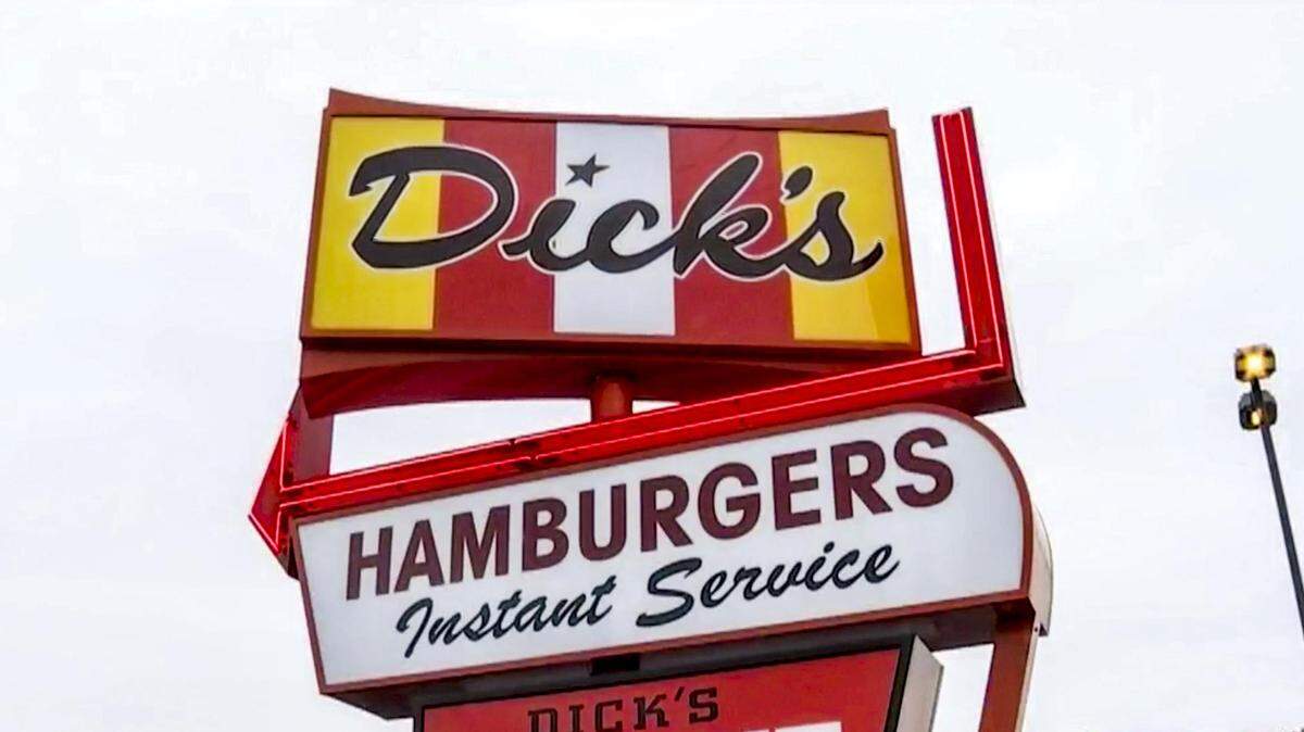 The opening of a Dick’s Drive-In Restaurant in Kent, December 12, 2018.