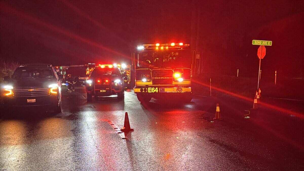A bicyclist is in serious condition after colliding with a pickup truck on State Route 7 Wednesday evening.