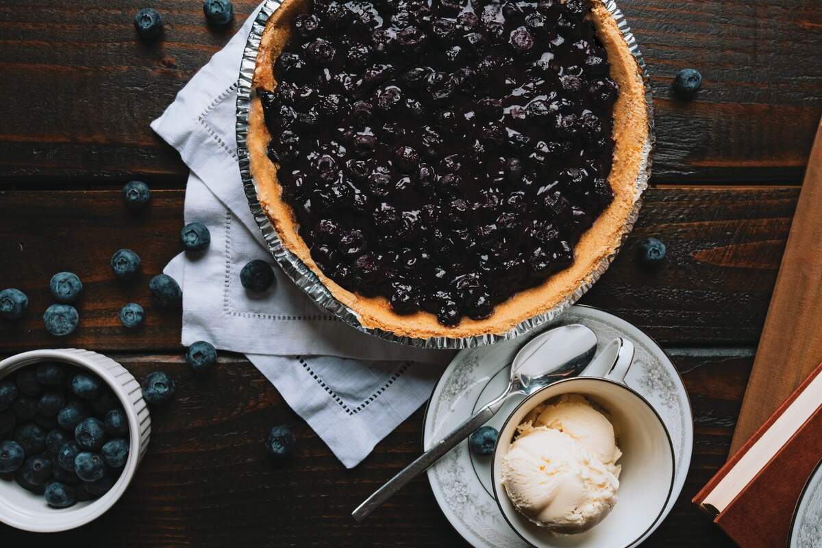 Margaret Davis’s glazed blueberry pie is one of 40 gravestone recipes featured in Rosie Grant’s new cookbook and call-to-action to preserve family food memories, “To Die For.”