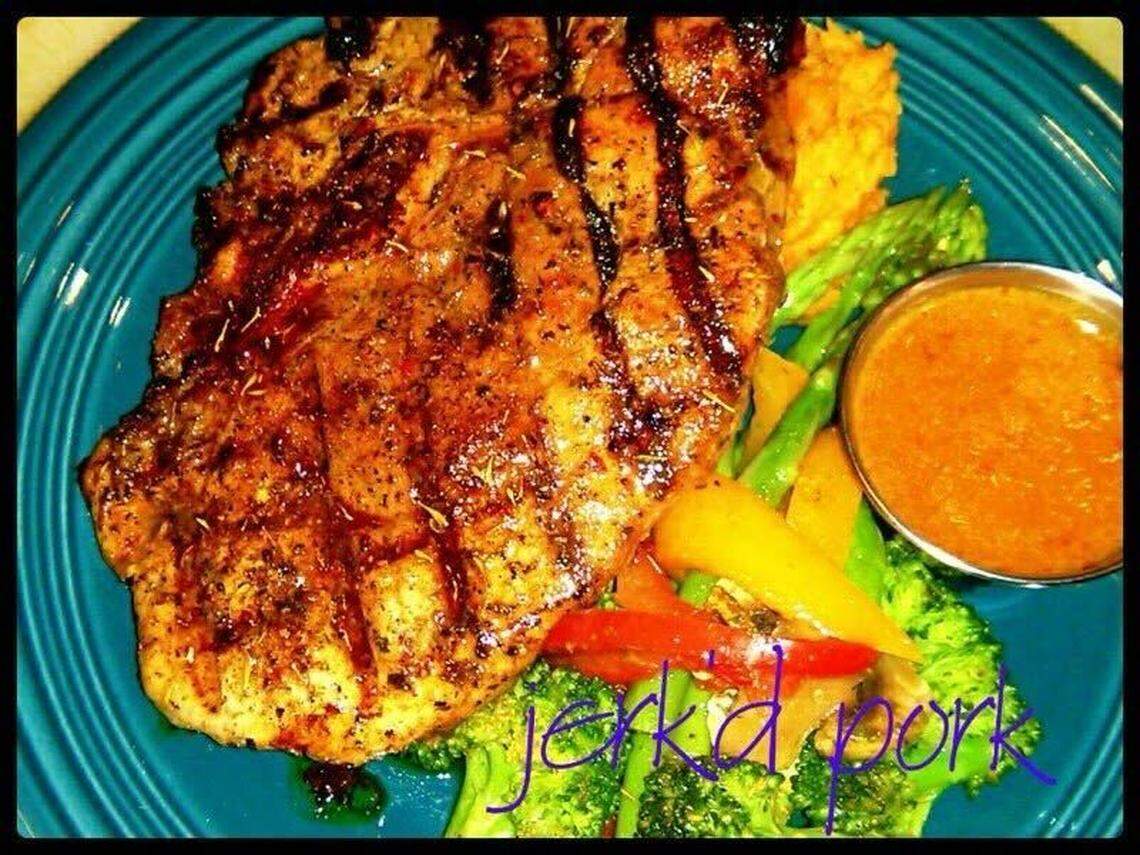 Marketplace Grille in The Trolley @ The Boatyard offers a variety of Caribbean-inspired dishes, including jerk pork, from their outdoor seafood stand at 3119 Harborview Dr. in Gig Harbor, Wash.