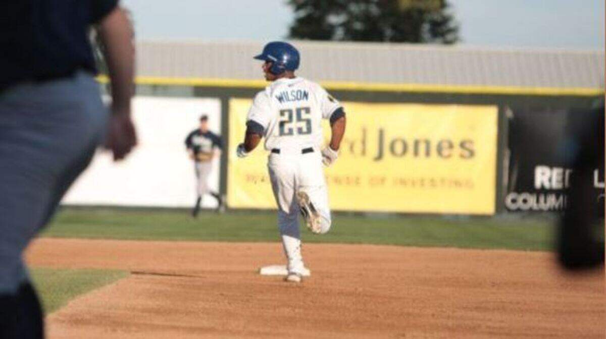 Russell Wilson running the bases as a second baseman for the Tri-City Dust Devils. The Seahawks quarterback played for the Class-A Northwest League baseball team in 2010, just after the Colorado Rockies selected him in the fourth round of the Major League Baseball draft.