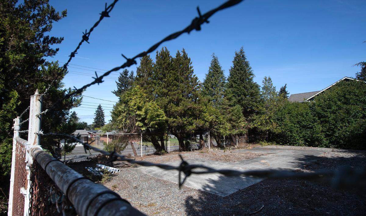 The City of Tacoma has authorized giving away free of charge the the corner lot at 18th and Orchard streets in Tacoma to Tacoma/Pierce County Habitat for Humanity. The former Tacoma Power facility is shown on Wednesday, April 10, 2024.
