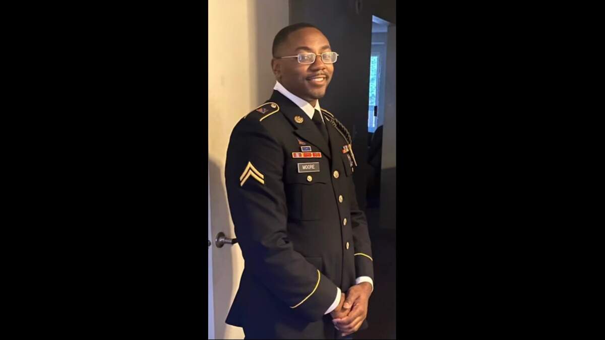 U.S. Army Sgt. Emmett Leviticus Moore, a native of East Point, Georgia, was killed Saturday, June 18, 2022, in Parkland.