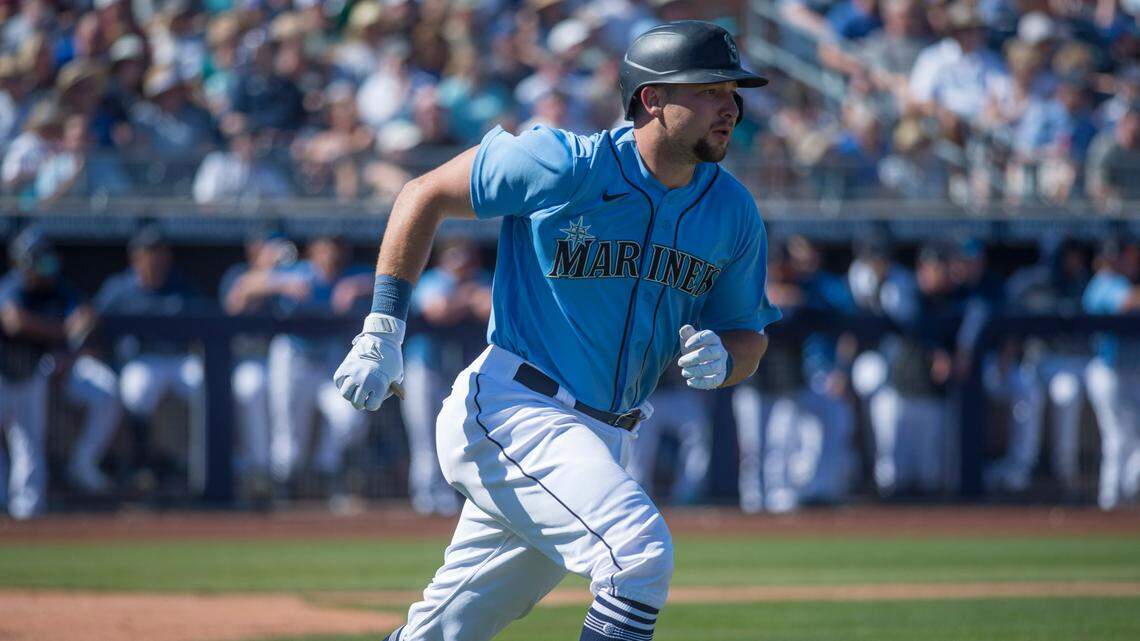 Mariners catching prospect Cal Raleigh getting ‘valuable’ reps in second big league camp