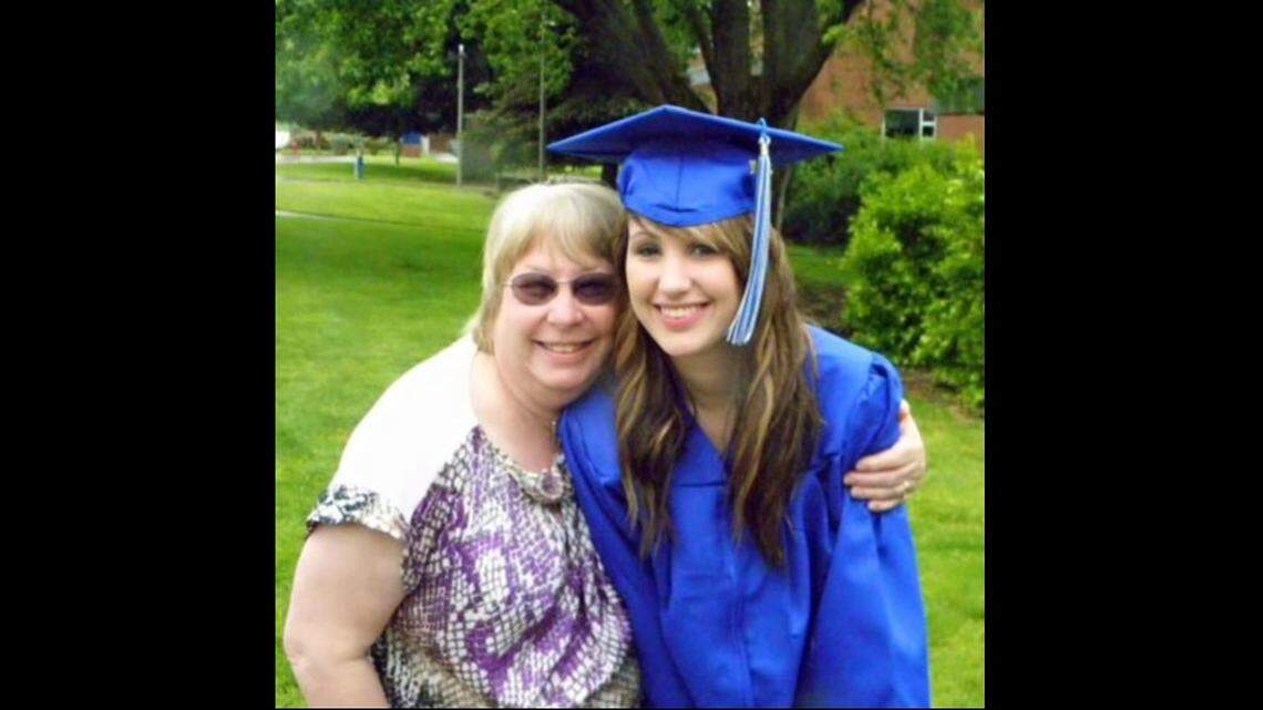 Katelynn with her mother, Danielle Whiting.