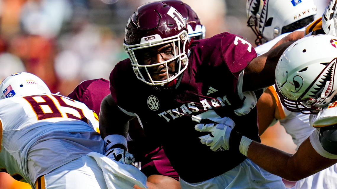 McKinnley Jackson, a 326-pound nose tackle, was a two-year captain in the Southeastern Conference at Texas A&M.