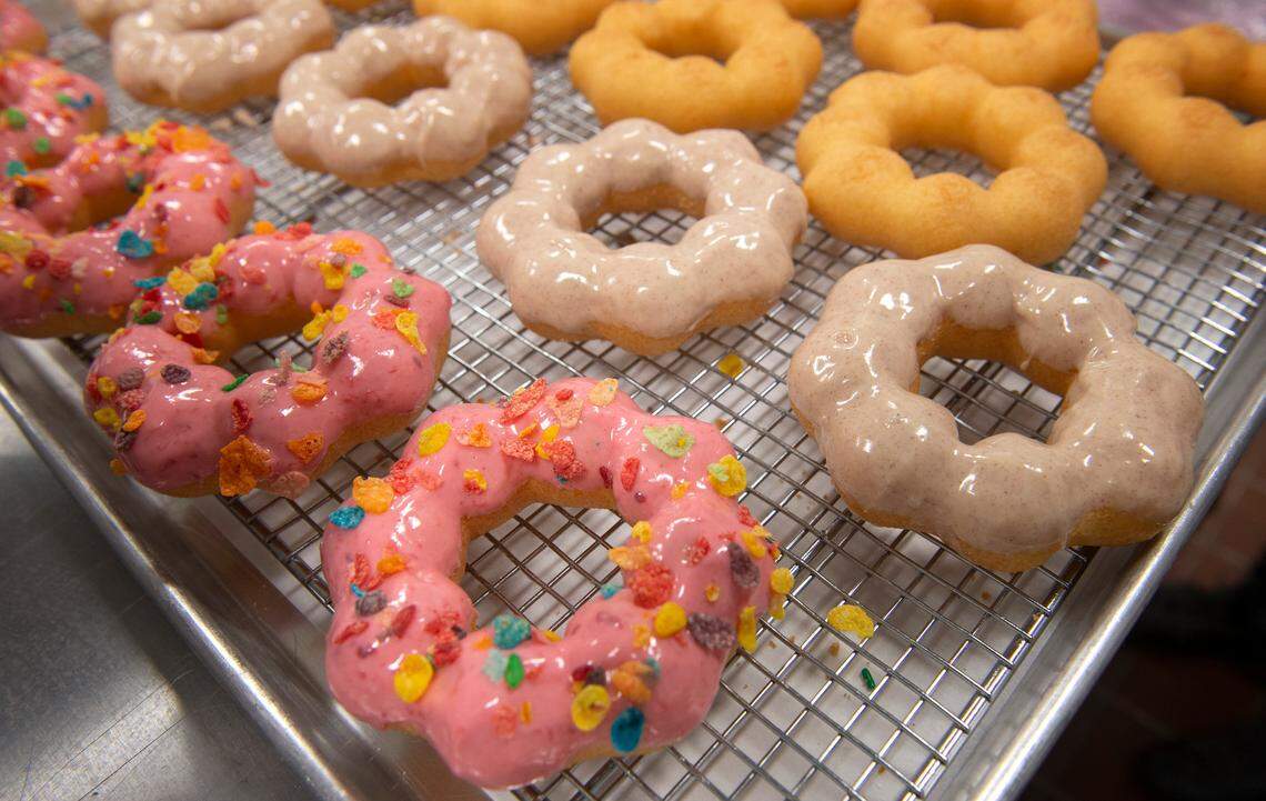Mochi donuts at Milkvue Handcrafted Donuts & Coffee in Gig Harbor on Wednesday, Sept. 23, 2020.