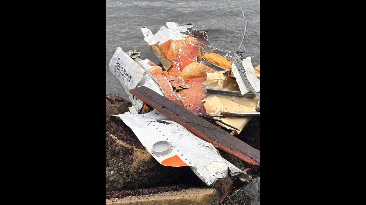 Metal wreckage washed up along Ruston Way on Tuesday, March 3, was likely from a semi-trailer truck, according to the National Transportation Safety Board.