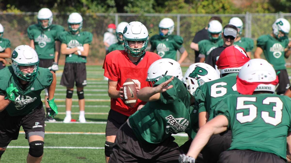 Peninsula senior quarterback Burke Griffin is entering his third season as the Seahawks’ signal caller.
