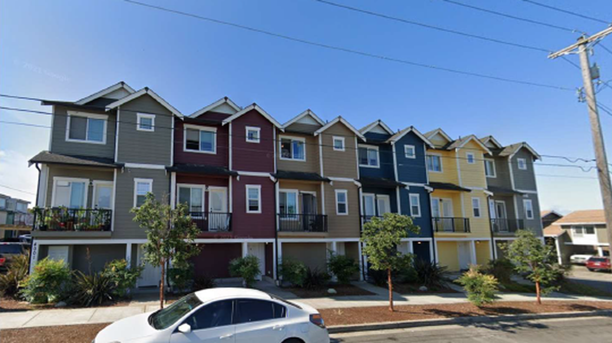 Townhomes are shown in this 2023 file photo.