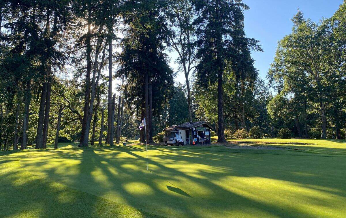 The 11th green at Meadow Park Golf Course in Tacoma, Wash., on June 18, 2024.