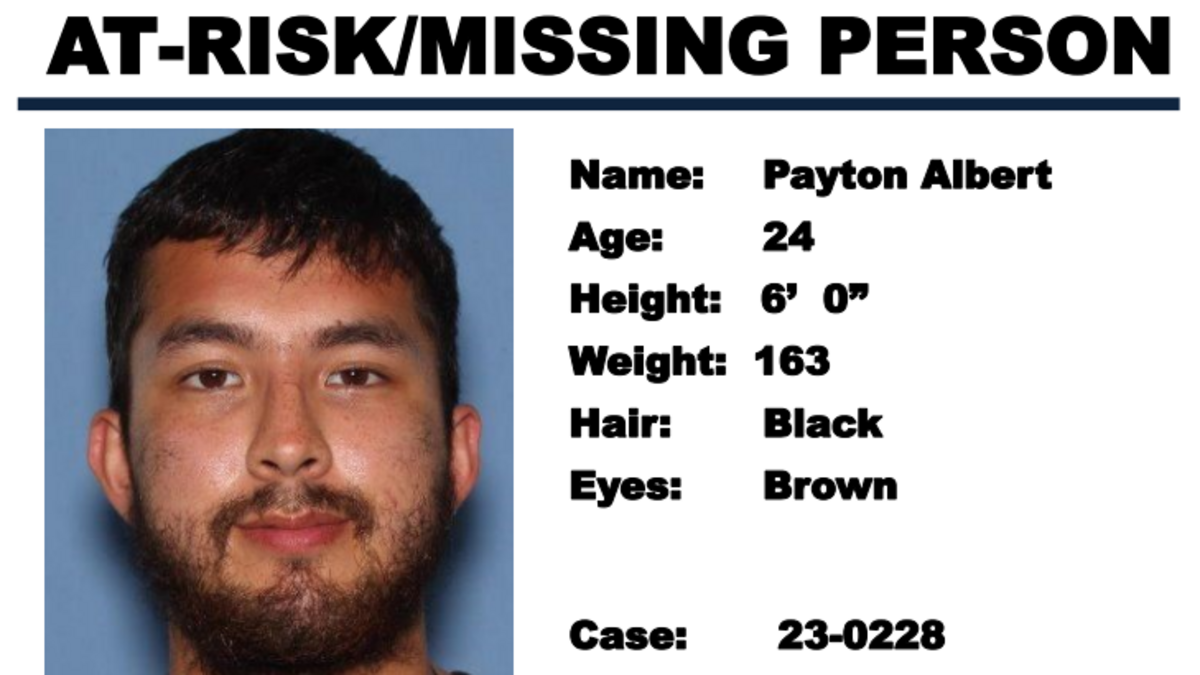 Payton Albert, 24, was last seen Thursday, Jan. 19, 2023 in Tacoma, according to the Washington State Patrol. A Missing Indigenous Person Alert was issued for him Wednesday.