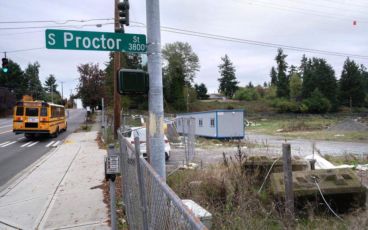 Construction of a 105-bed psychiatric hospital at 19th and Proctor streets in Tacoma apparently has stalled due to financing issues. The site is shown on Tuesday, Oct. 17, 2023.