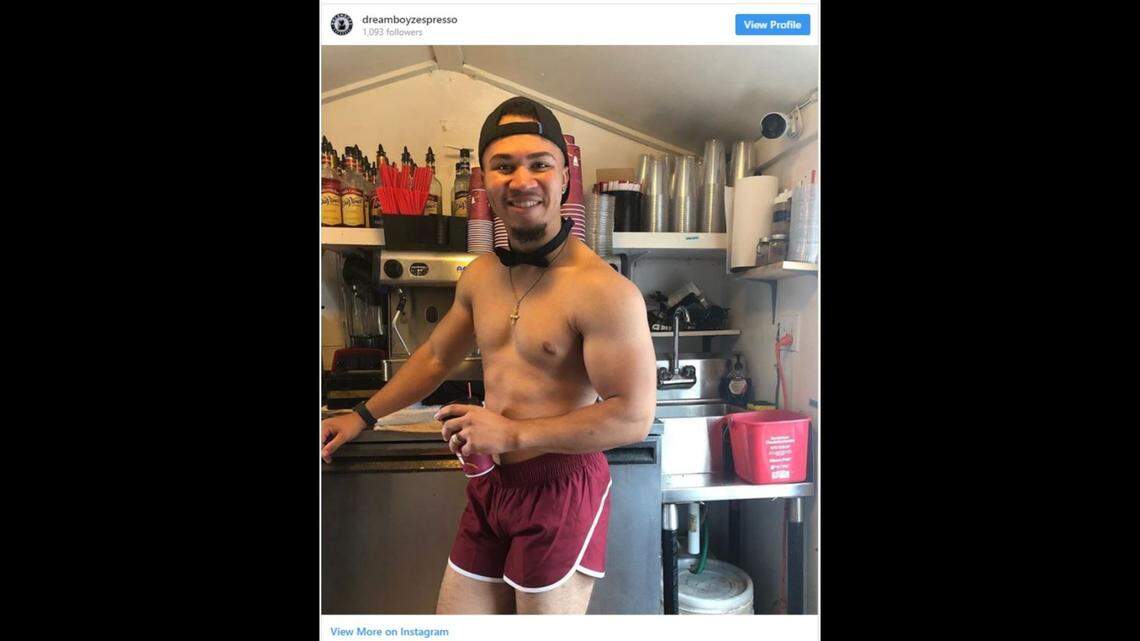 Shirtless hunks replace bikini baristas as Dreamboyz Espresso opens in Seattle