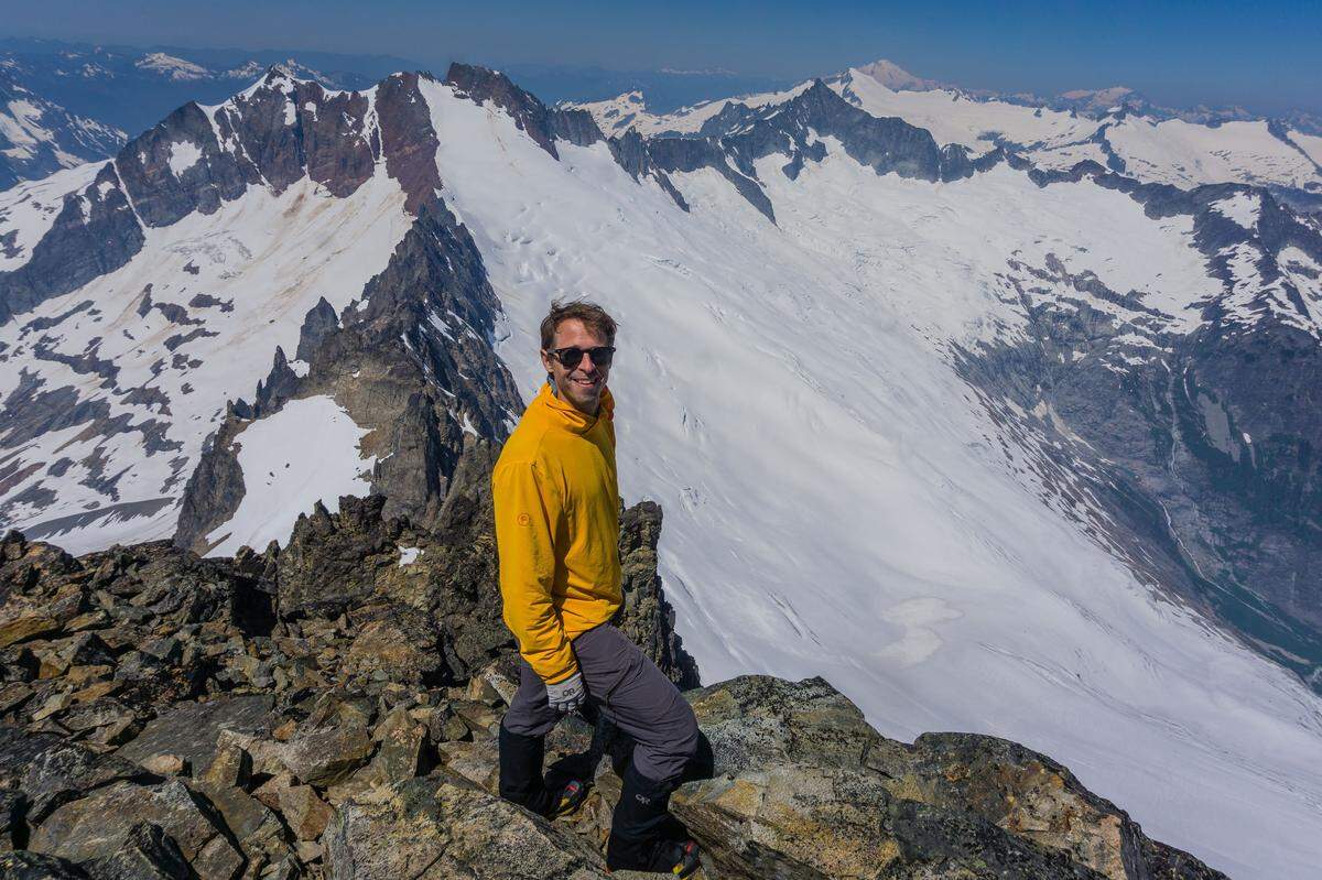 Ben Watson during a climb at Buckner and Horseshoe mountains. He was described as an avid lover of the outdoors.