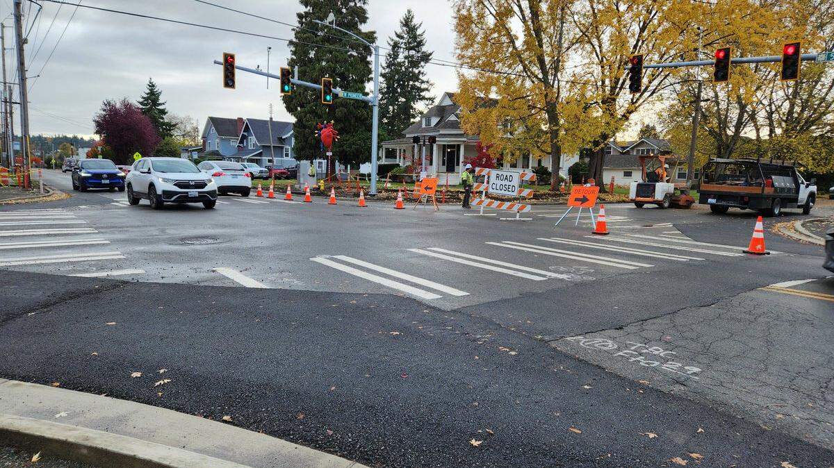 The intersection at West Pioneer and Fifth Street Southwest is closing this Tuesday and Wednesday as contractors finish the project.