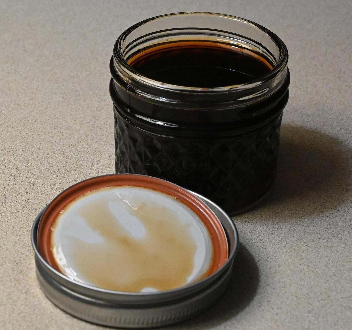A jar of the rich maple syrup collected and processed at the Meyer’s Point Environmental Field Station near the Henderson Inlet shoreline in north Thurston County.