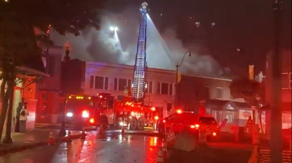 Fire in downtown Sumner burns in ‘multiple’ businesses, closes nearby roads