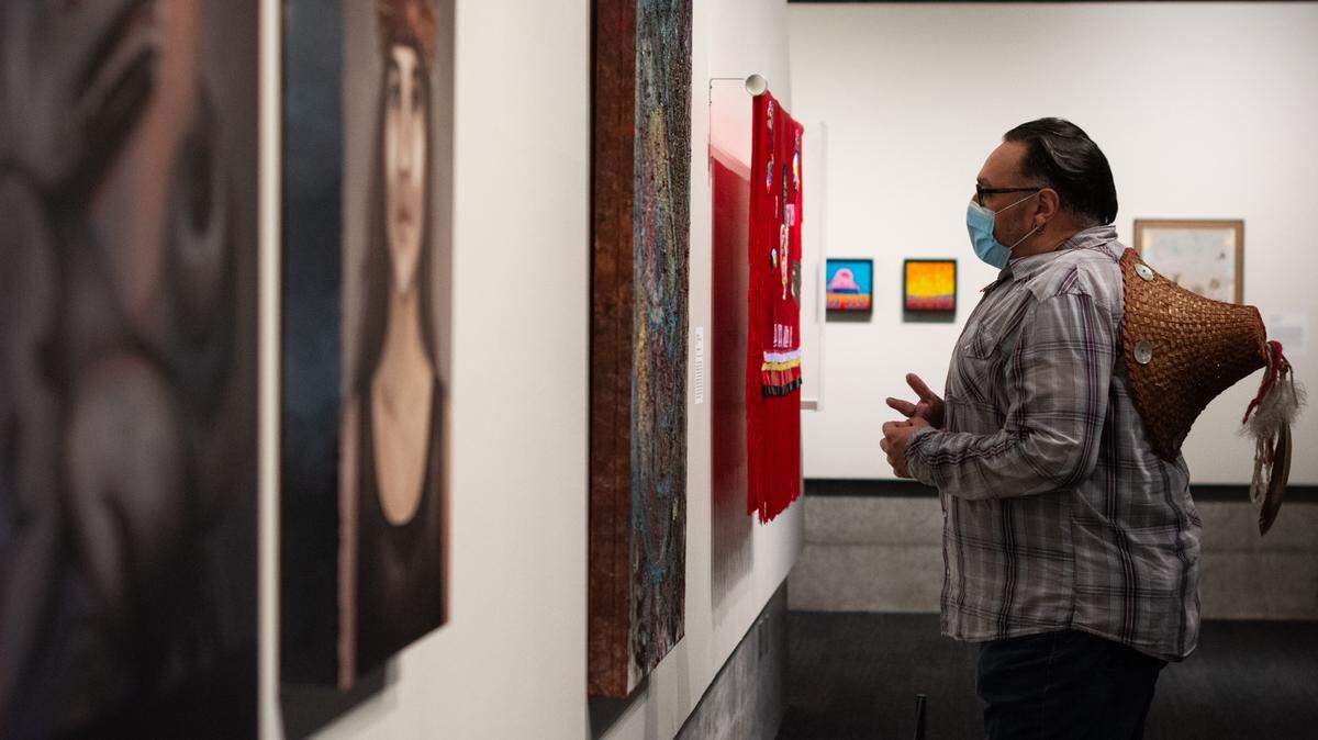 Pyramid Lake Paiute, W̱SÁNEĆ (Saanich) and Lummi Nation artist Charles W. Bloomfield, whose traditional name is PḰȺELWEȽTEN, is among 22 Native American artists featured in the Washington State History Museum’s 16th annual exhibition “In the Spirit: Contemporary Native Arts” on display through Sunday, Aug. 29.