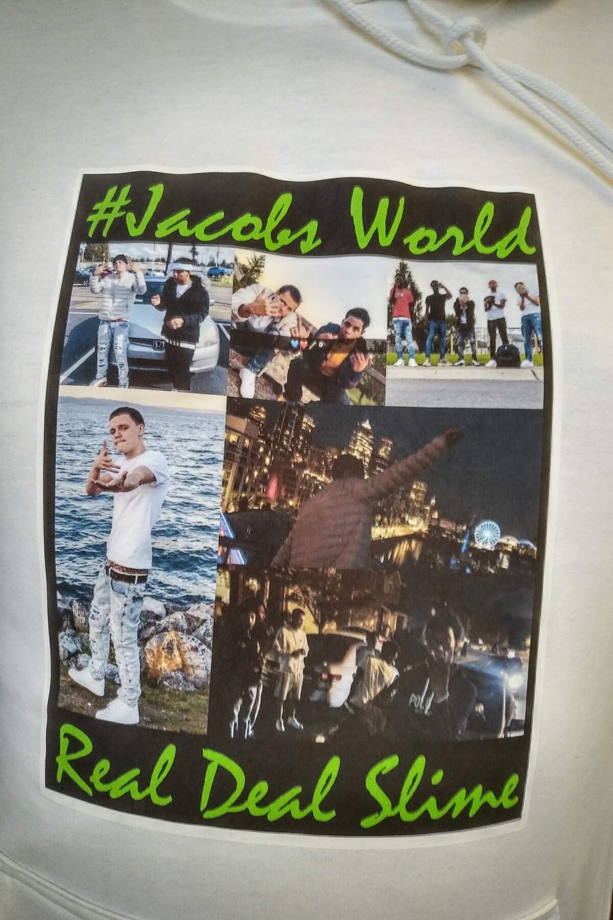 Loved ones in court Jan. 10, 2020 wore sweatshirts that had photos of Jacob Dawson on them. Dawson was fatally shot at a Parkland park Nov. 24, 2019.