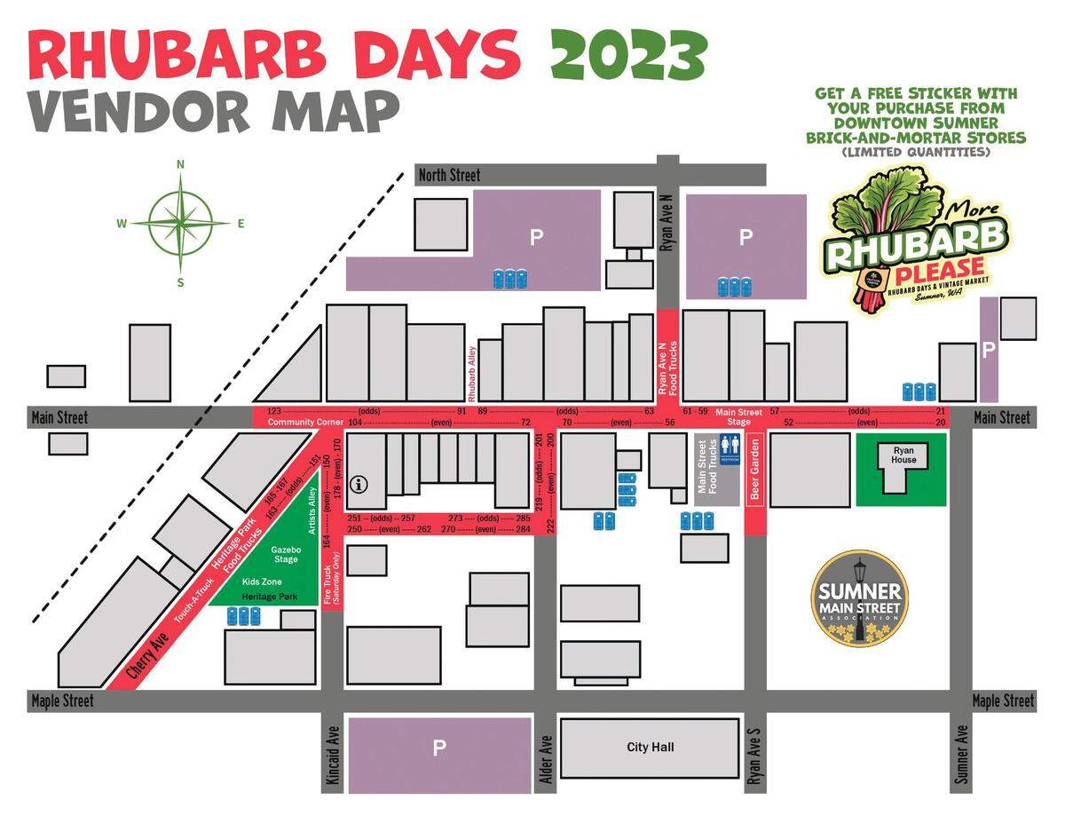 Rhubarb Days runs June 24-25, 2023 in downtown Sumner.