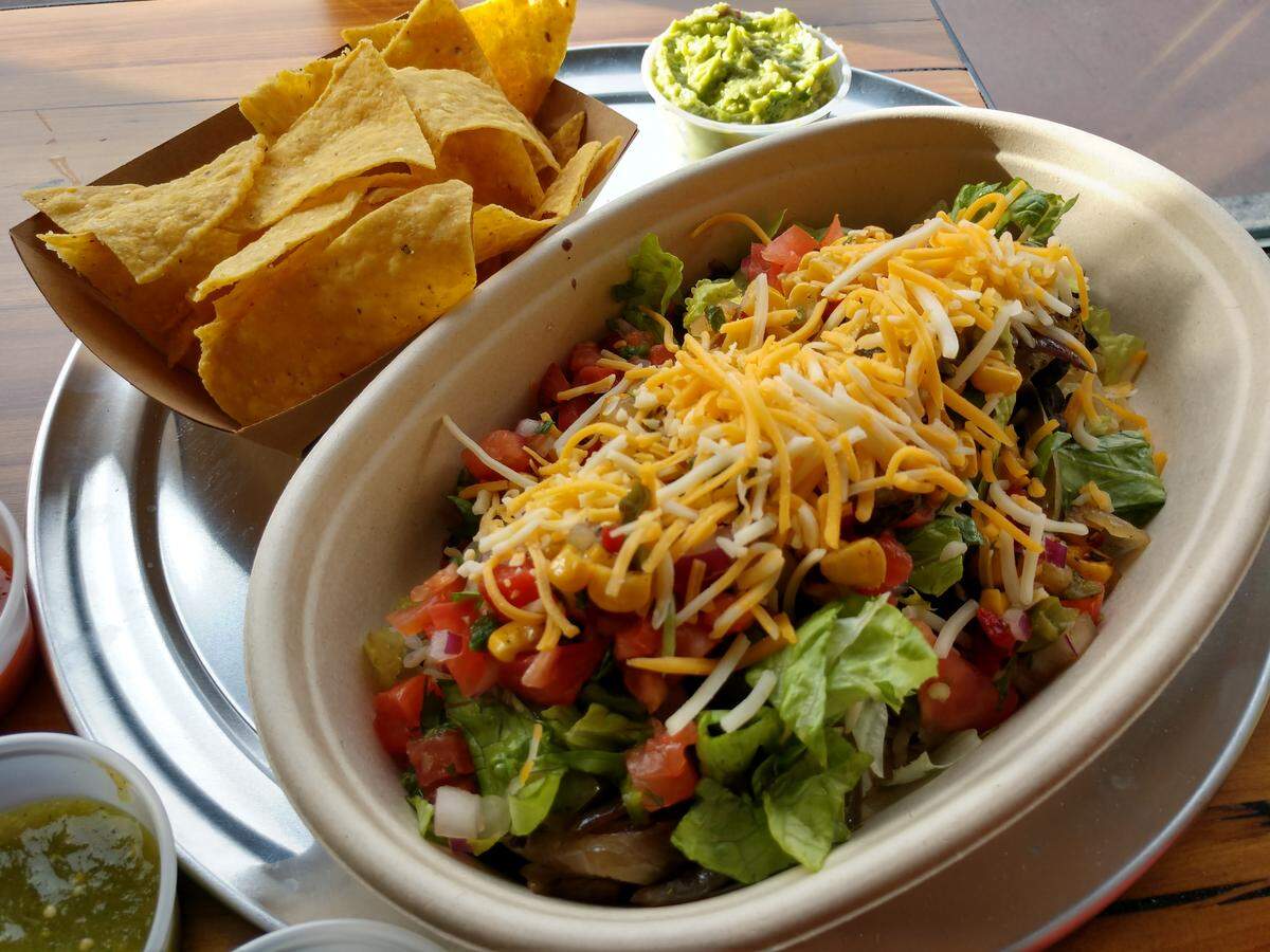 A Mexican bowl from Pico De Gallo Mexican Grill in Parkland.