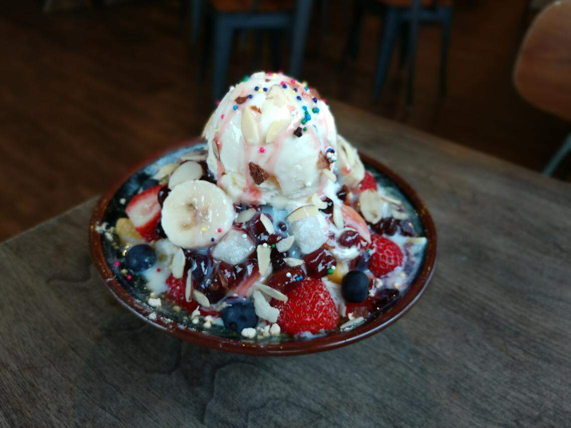 Shaved ice, called snowflake desserts, are a specialty at T-Town Cafe in Lakewood.