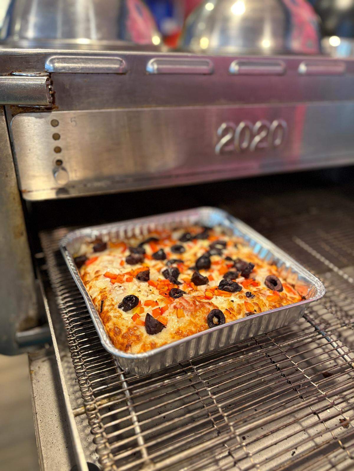 Locust Cider’s new food menu at their Gig Harbor taproom will debut in late July 2025, owner Jason Spears told The News Tribune. It’s $10 for a cheese or pepperoni pizza, or $12 to build your own “hand stretched square pie with choice of sauce and toppings,” the menu says.