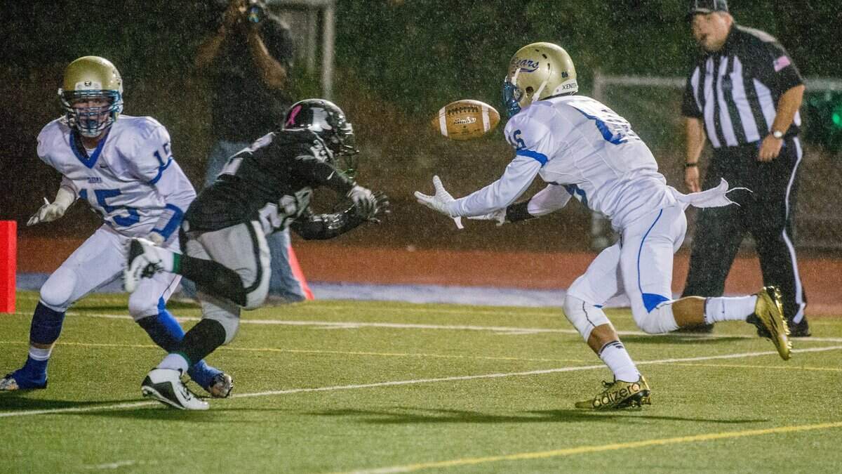 of Kentwood of Tahoma in a high school football game at French Field in Kent, October 2, 2015. Tahoma lost to Kentwood, 55-30.