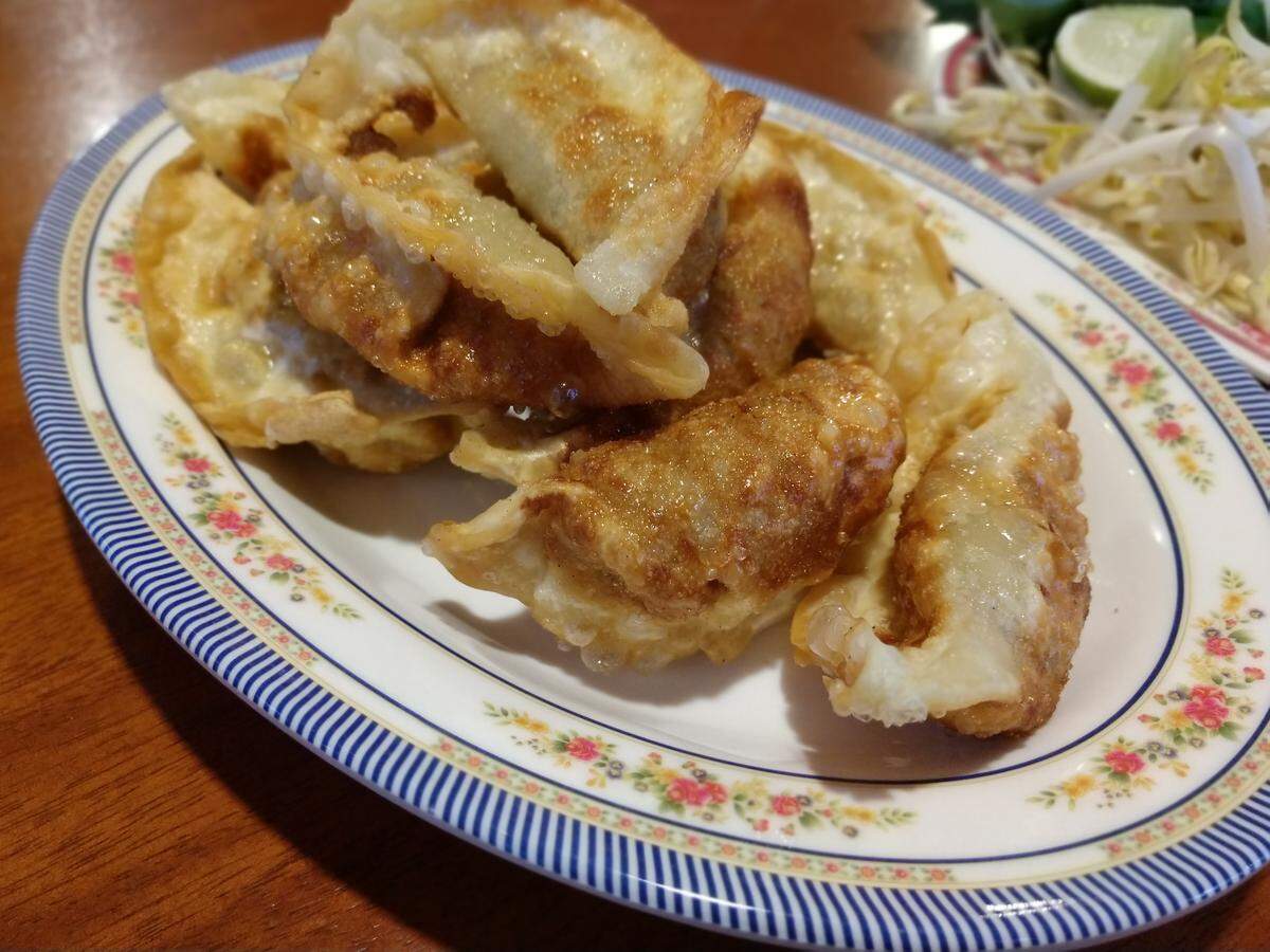 Pot stickers from Pho & More Vietnamese Restaurant in Gig Harbor.