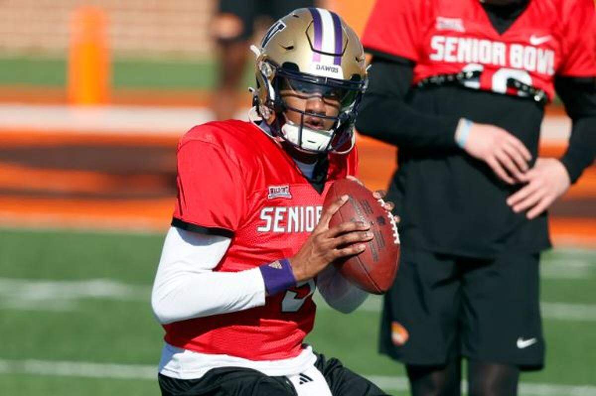 After wowing scouts at the Senior Bowl in Mobile, Alabama, in January 2024, former University of Washington quarterback Michael Penix Jr. impressed NFL teams the following month at the league’s annual scouting combine in Indianapolis.