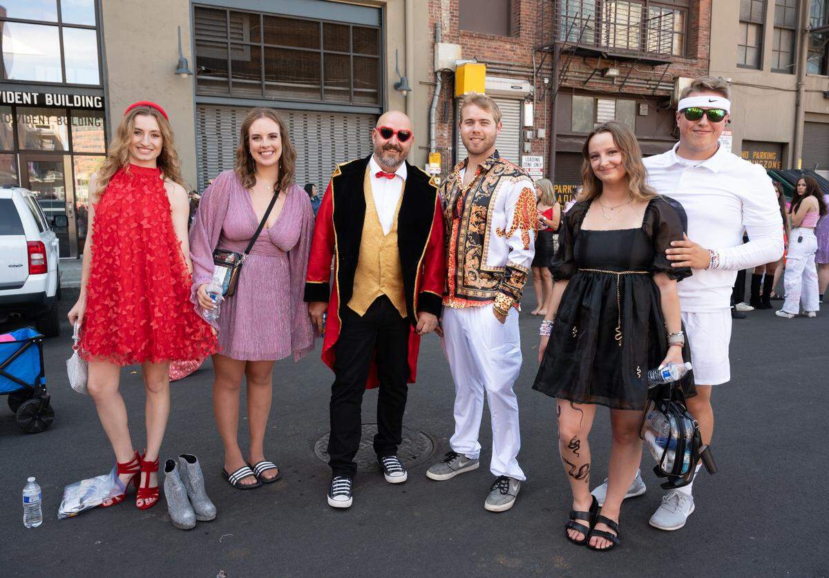 Fans dressed up for Taylor Swift’s Eras Tour, night 1 at Seattle’s Lumen Field, July 22.