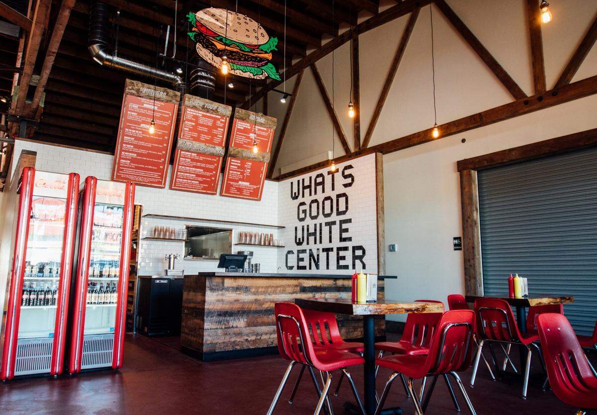 The White Center Lil Woody’s. The Stadium District restaurant will serve the same menu as the brand’s other locations and also support the “Burger 4 Burger” campaign, with more Tacoma-centric collabs likely, said Lalario.
