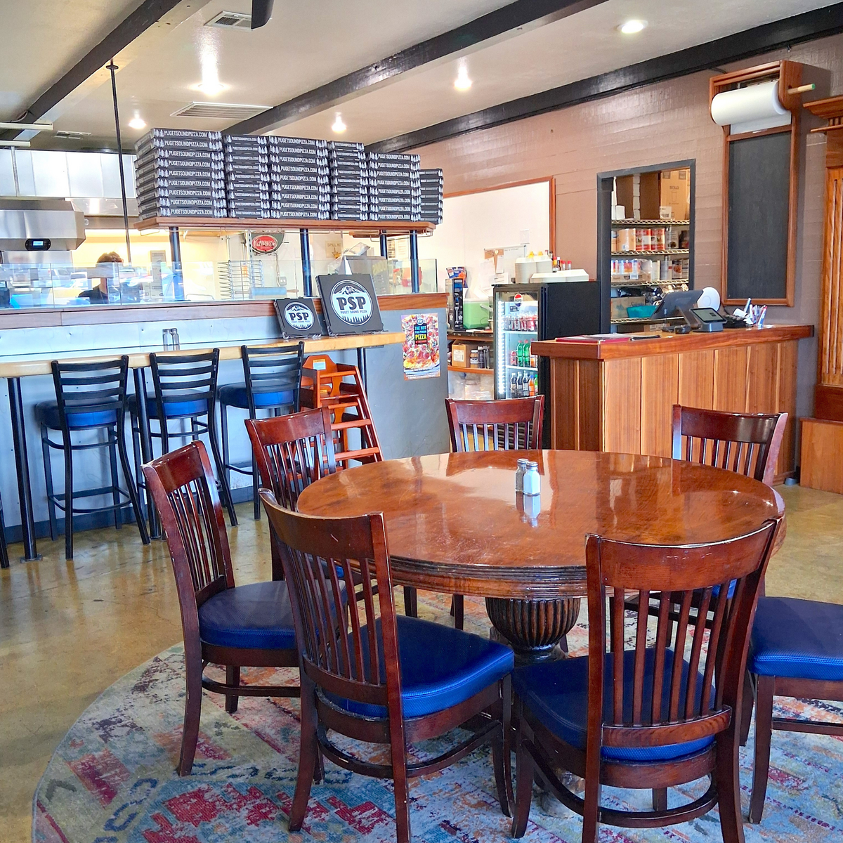 The interior of Puget Sound Pizza’s newest location in Port Orchard, Wash. The restaurant replaces Dino’s Pizzeria at 1604 Bay St.