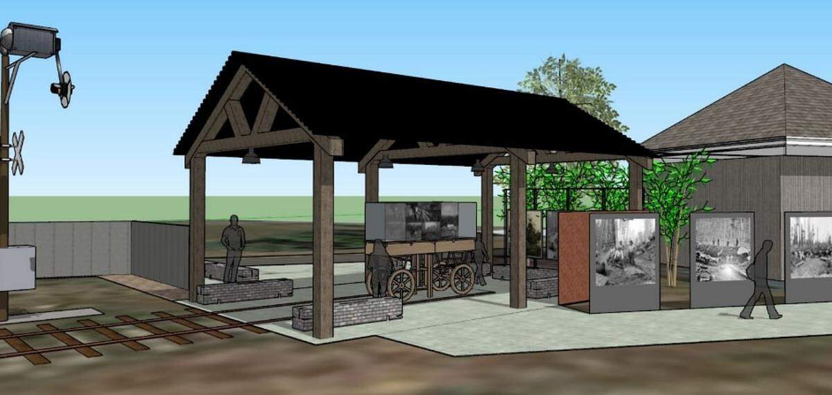 The Foothills Trail Historical Pavilion - Dr. Tait Plaza is expected to be built in fall 2023 behind Wally’s Drive-In at 282 Hwy 410.