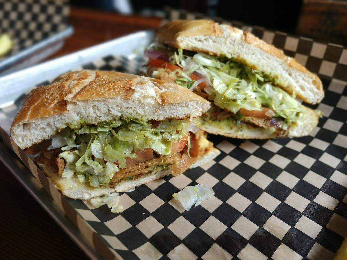 The vegan melt at Tacoma’s Eleven Eleven, a bar in the Hilltop neighborhood.