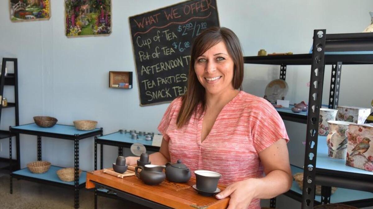 Blending her finance experience from a 10-year Army career with a love for teas, Alysia Shelton opened Tea-Rations tea shop in Olympia, seen in August. It was a hot quarter for spending in the state.