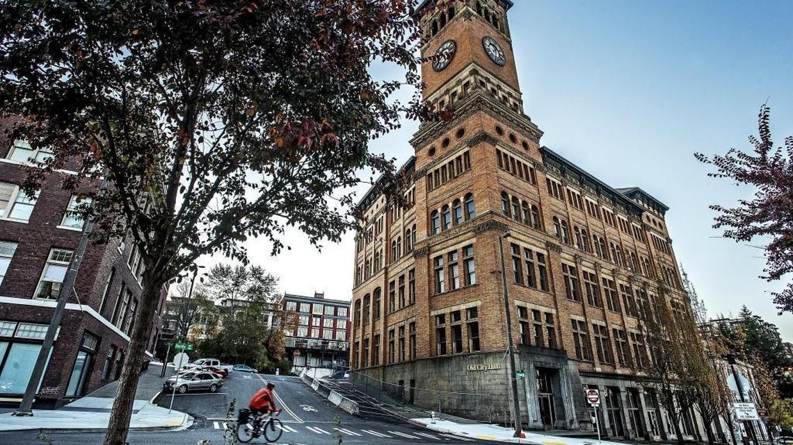Old City Hall may soon be in the hands of McMenamins, the Portland-based brewpub operator currently renovating the Elks Lodge across the street.