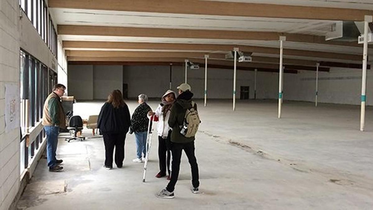 Inside the site of the new Pearl Street location. An open house inside the former home of Bargain World was held Oct. 14.