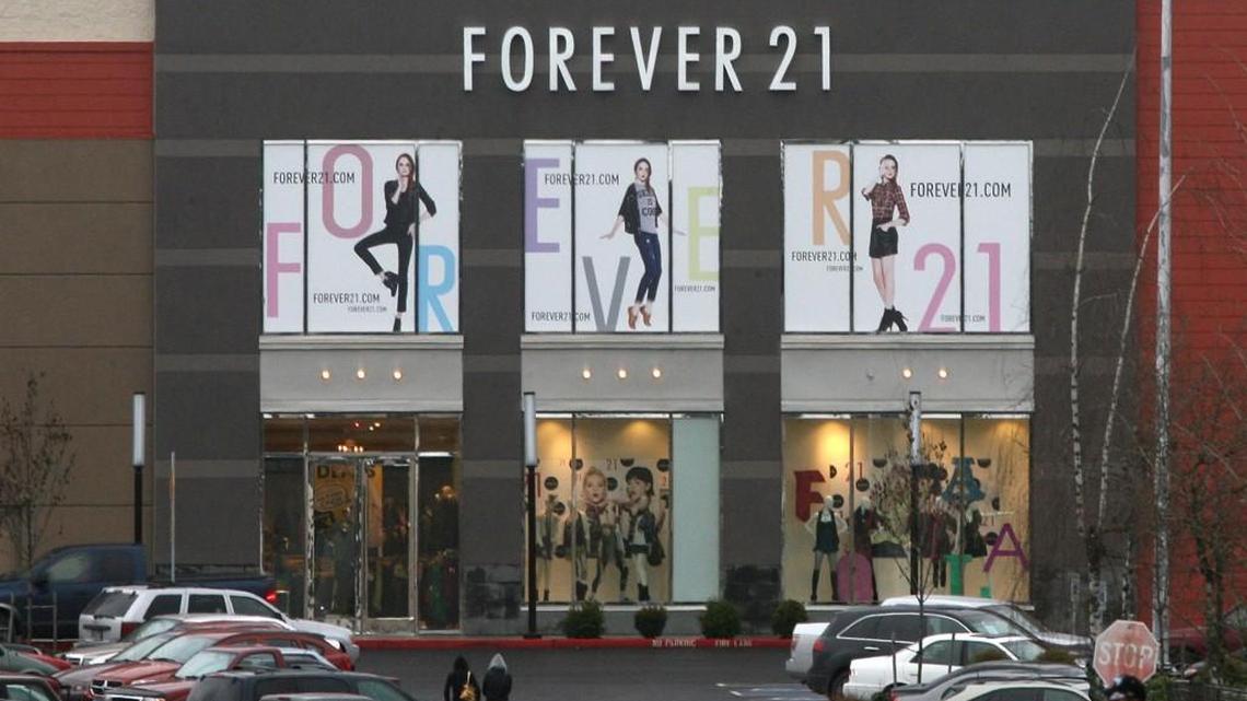 A Forever 21 storefront in Olympia’s Westfield Capital Mall. Tacoma is regaining its store this summer.