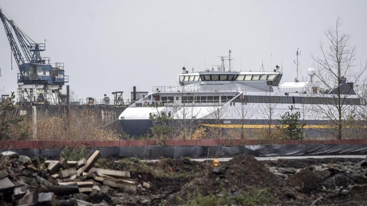 A multimillion-dollar fast ferry, the Chenega, from Alaska is in long-term storage at Vigor Marine Shipyard in Tacoma at 313 E F St. on the Tideflats. The state of Alaska has a $3.5 billion shortfall and is storing it here indefinitely, while selling its other fast ferry.