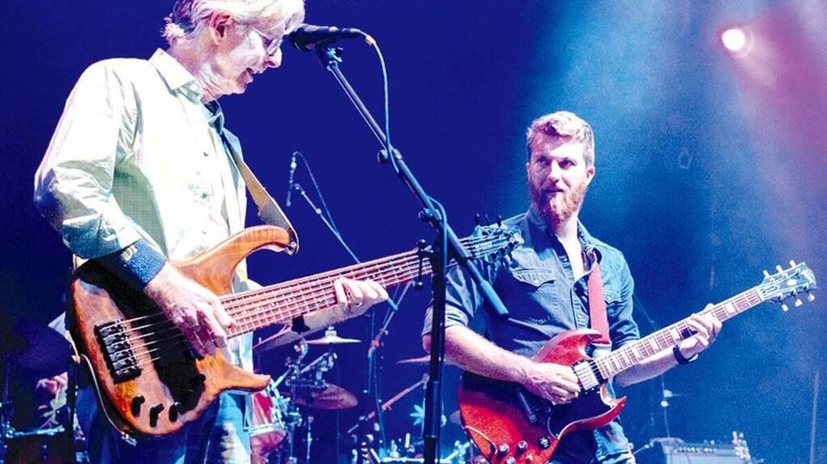 Phil Lesh (left) and his son Grahame regularly jam together in the Terrapin Family Band.
