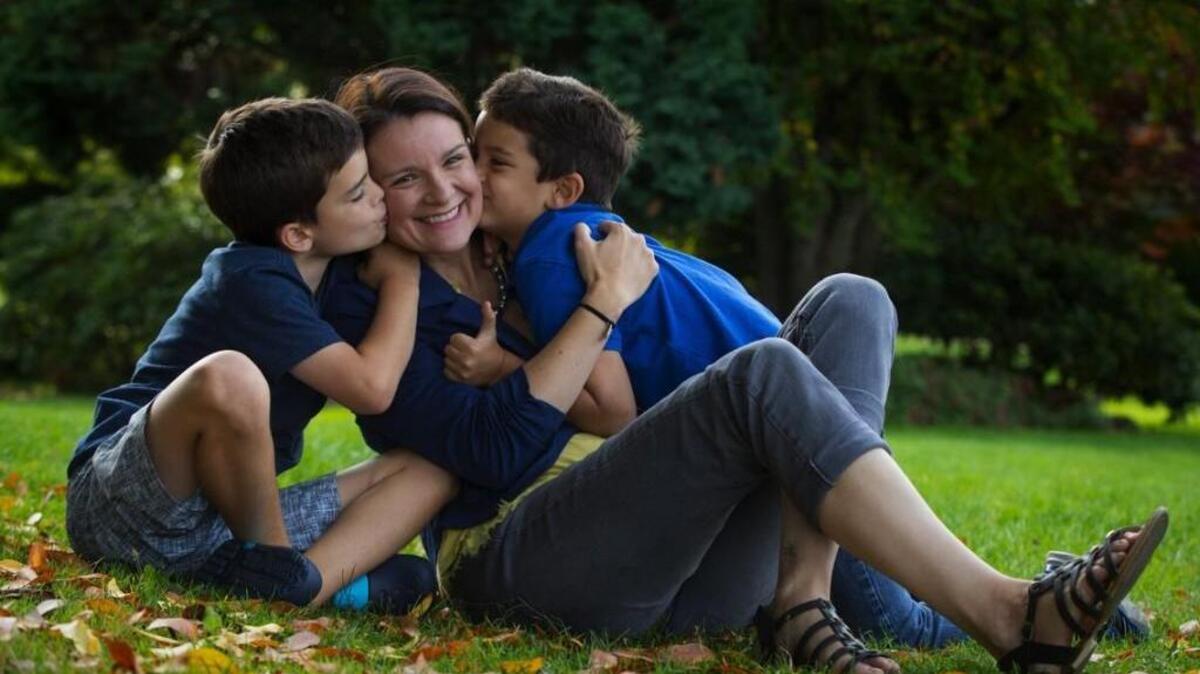 Anna Steffeney had a year off when she had her first son in Germany, but not when she had her second son in the U.S.