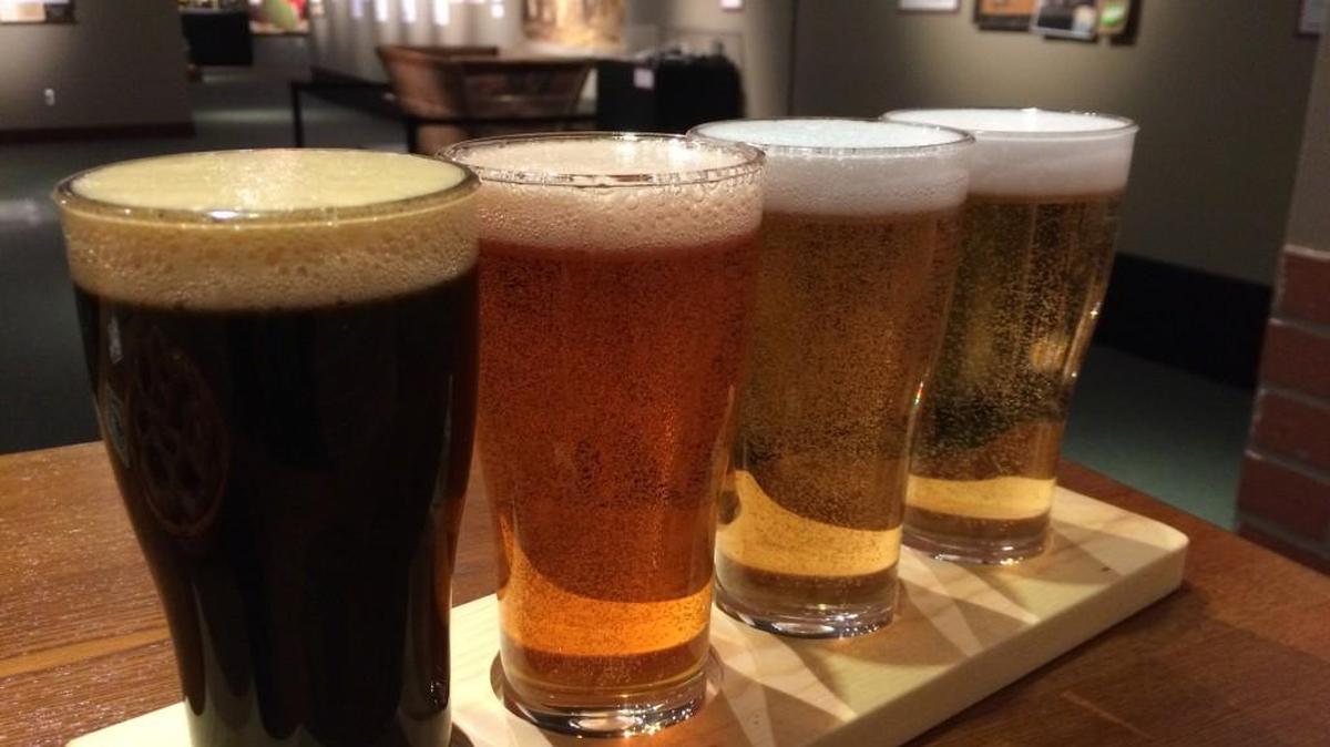 Fake beers in “Steins, Vines and Grinds” at the Washington State History Museum. Could real beer become a thing of history? Investment analysts at Goldman Sachs say millennials just aren’t drinking it.